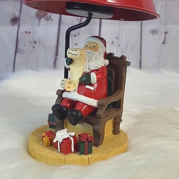 Yankee Candle Christmas Holiday Santa Claus Resin Tea Light Candle Holder Lamp - Picture 6 of 15